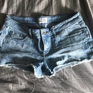 Patterned Aeropostale Jean Shorts